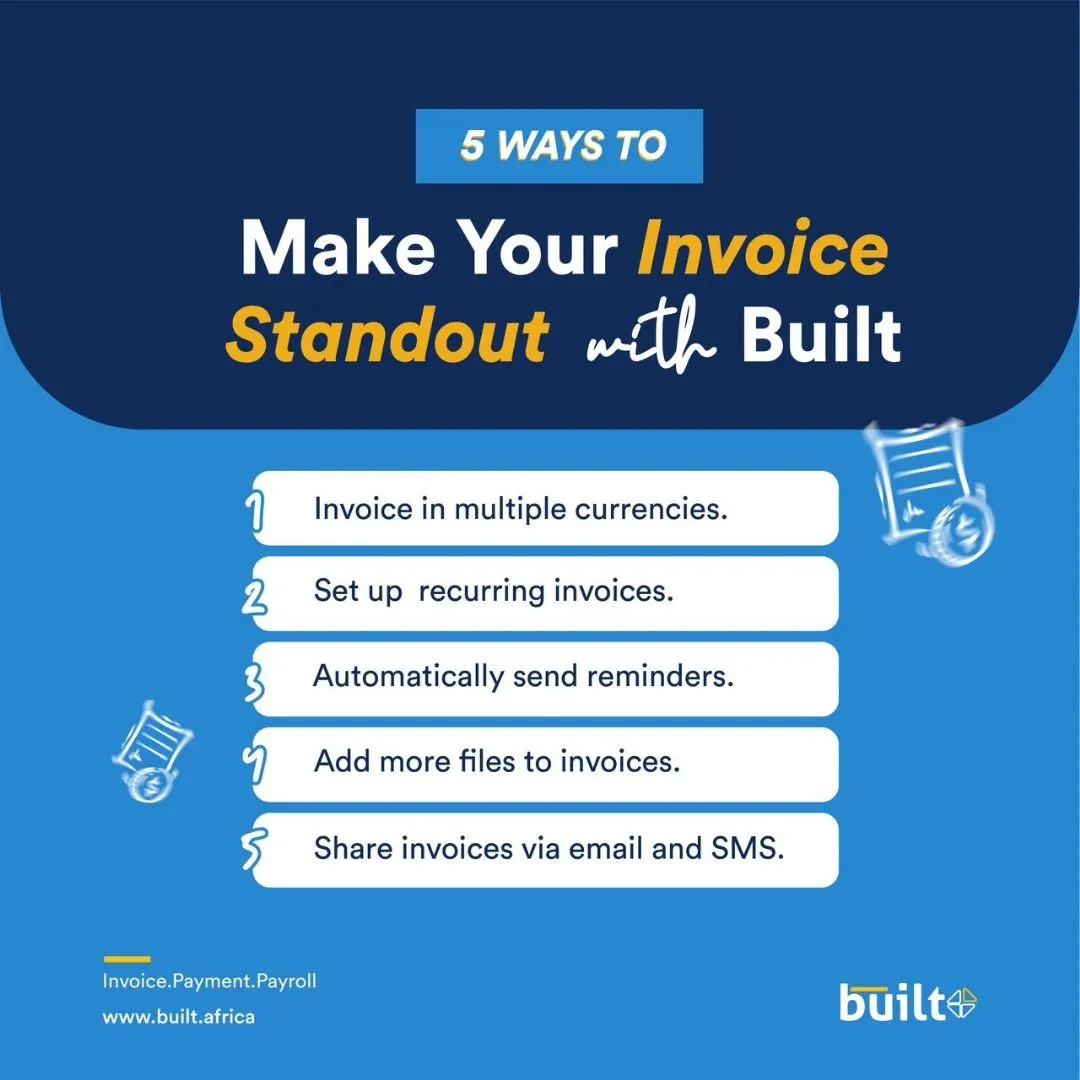 Make your invoices standout